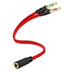 3.5mm Jack Headphone Mic Audio Y Splitter Cable